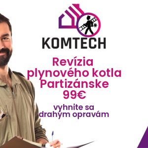 Revízia plynového kotla Partizánske