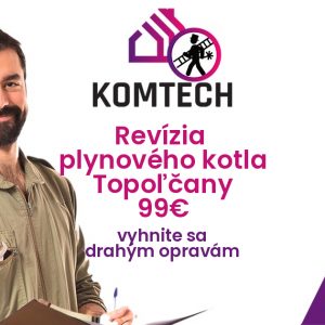 Revízia plynového kotla Topoľčany