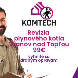 Revízia plynového kotla Vranov nad Topľou