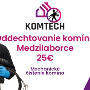 Oddechtovanie komína Medzilaborce - Mechanické čistenie komína